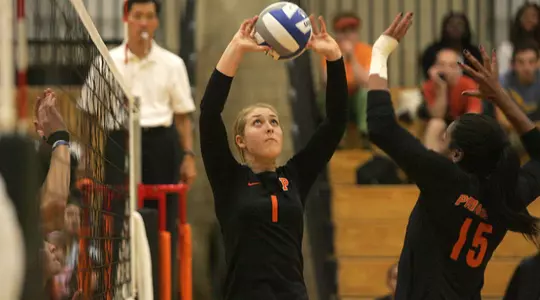 Volleyball Splits Final Day Of Bryant Invitational, Eyes Ivy Opener Friday