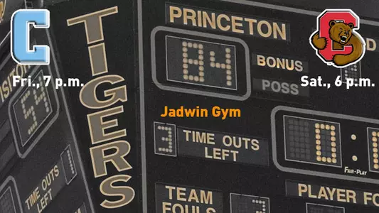 Men's Hoops to Open Ivy Home Slate This Weekend