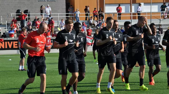 Liverpool FC Visits Campus; Holds Practices at Roberts Stadium