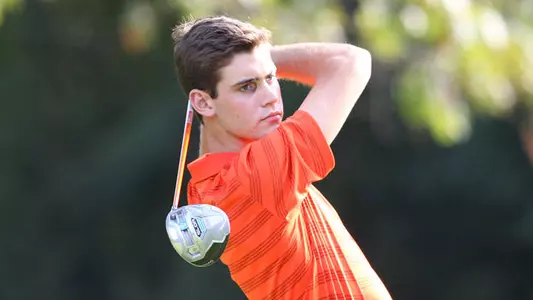 Men's Golf Sets Pace Midway Through Navy Fall Classic
