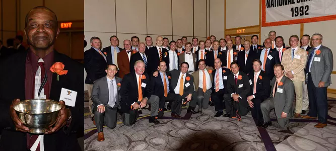 Gary Mosley, Princeton Men's Lacrosse Captains Honored At Fall Celebration