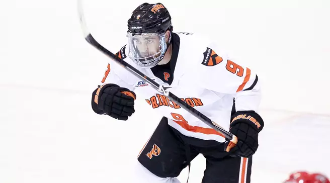 Hallisey Has Career Night for Princeton but Late Goal Lifts Maine to Victory