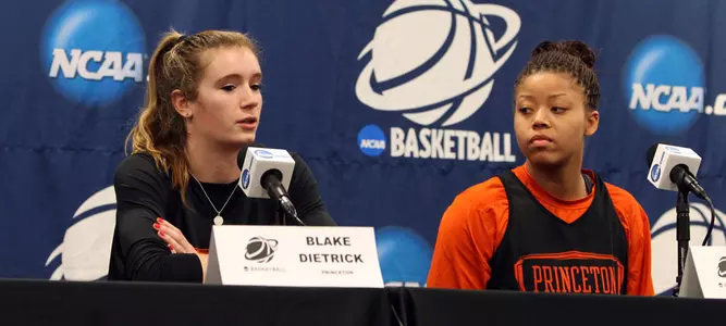 No. 13 Women's Basketball Meets the Press on NCAA Practice Day