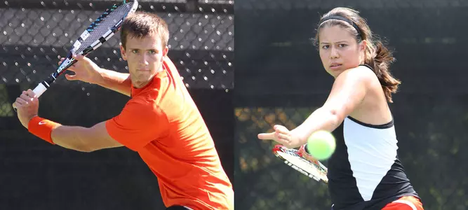 Gamble, Steffensen Earn ECAC Weekly Tennis Honors