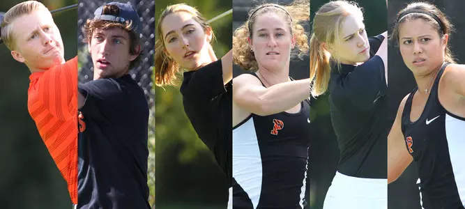 Six Tigers Earn ECAC Tennis, Golf Honors