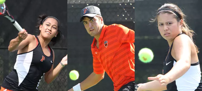 Trio of Tigers Earn ECAC Weekly Tennis Honors