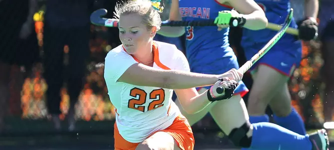 Copeland Nets Hat-Trick as Field Hockey Cruises Past American, 5-1