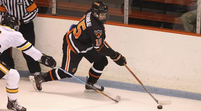 Third Period Propels No. 20 Clarkson Past Princeton 5-2 in Men's Hockey