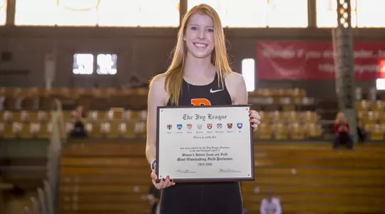 Four Named All-Ivy League in Women's Indoor Track & Field