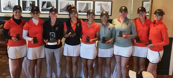 Women's Golf Tops Penn to Win Brown Bear Match Play Tournament