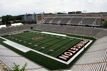 Football Field from Crowd