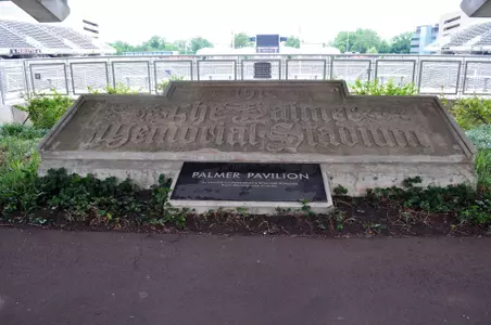 Palmer Stadium Plaque