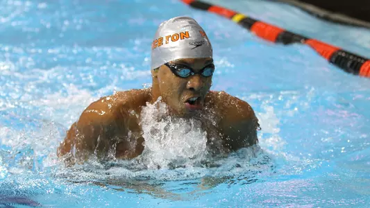 Princeton University men's swimming and diving vs. Columbia, Princeton, NJ, December 9, 2017.