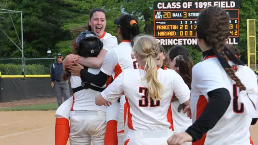 Softball celebration
