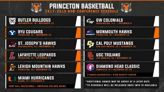 MBB Sched Announcement