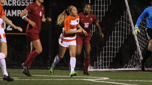 Princeton University women's soccer vs. Harvard, Princeton, NJ, October 20, 2018.