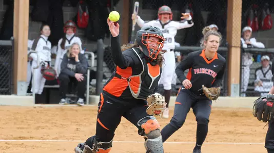 Princeton University softball vs. Brown, Princeton, NJ, March 28, 2018.