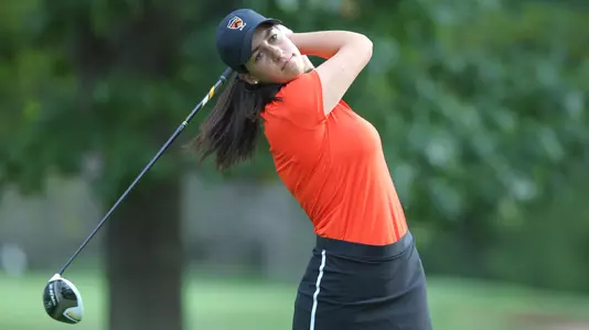 Princeton University women's golf action, Princeton, NJ, September 20, 2016.