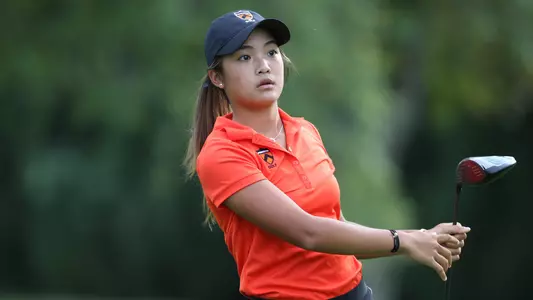 Princeton University women's golf action, Princeton, NJ, September 20, 2016.