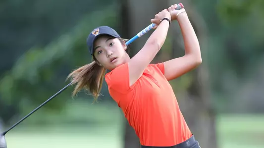 Princeton University women's golf action, Princeton, NJ, September 20, 2016.