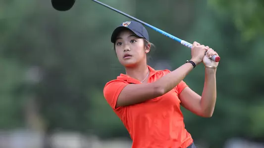 Princeton University women's golf action, Princeton, NJ, September 20, 2016.