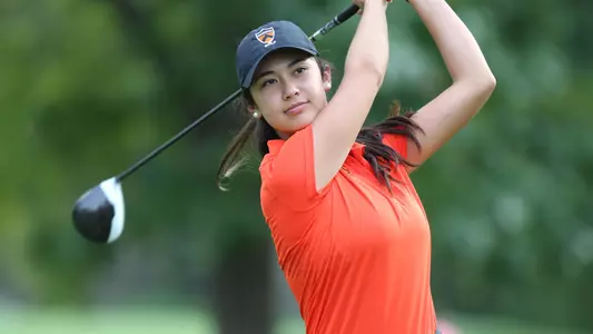 Princeton University women's golf action, Princeton, NJ, September 20, 2016.