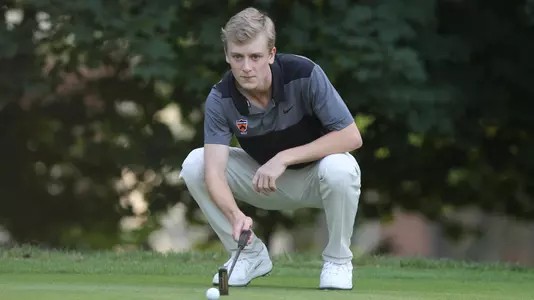 Princeton University men's golf action, Princeton, NJ, September 19, 2018.