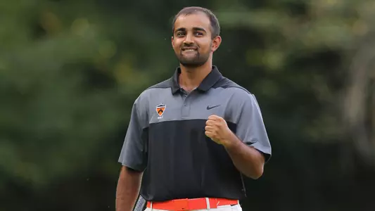 Princeton University men's golf action, Princeton, NJ, September 19, 2018.