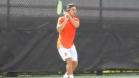 Princeton University men's tennis action, Ivy Plus Tournament, Princeton, NJ, September 22, 2018.