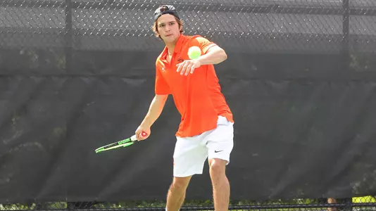 Princeton University men's tennis action, Ivy Plus Tournament, Princeton, NJ, September 22, 2018.