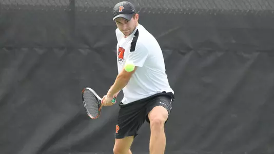 Princeton University men's tennis action, Ivy Plus Tournament, Princeton, NJ, September 22, 2018.