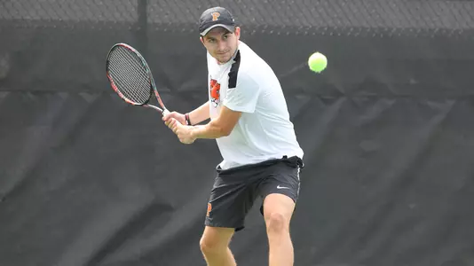 Princeton University men's tennis action, Ivy Plus Tournament, Princeton, NJ, September 22, 2018.