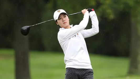 Princeton University women's golf action, Princeton, NJ, September 23, 2018.