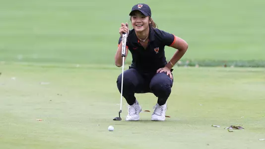Princeton University women's golf action, Princeton, NJ, September 23, 2018.