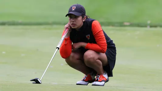 Princeton University women's golf action, Princeton, NJ, September 23, 2018.