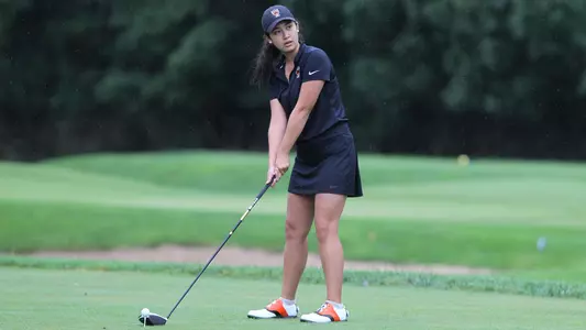 Princeton University women's golf action, Princeton, NJ, September 23, 2018.
