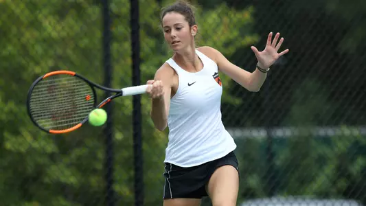 Princeton University women's tennis action Princeton, NJ, September 13 2019.