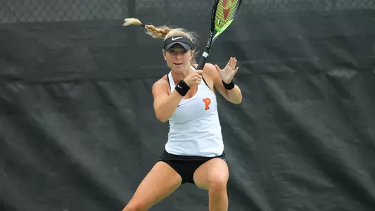 Princeton University women's tennis action Princeton, NJ, September 13 2019.