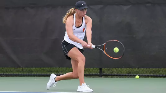 Princeton University women's tennis action Princeton, NJ, September 13 2019.