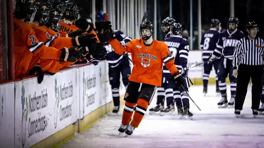 Christian O'Neill celebrates after scoring in Friendship Fopur
