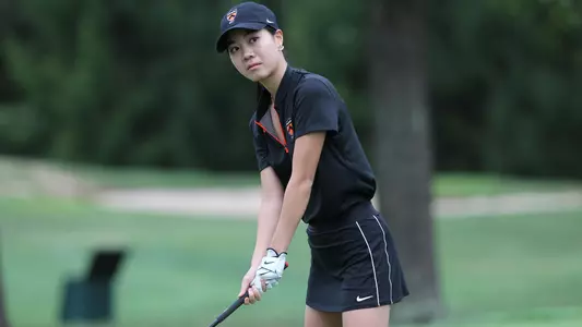 Princeton University women's golf action photos, Princeton, NJ, September 6 2019.
