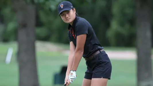 Princeton University women's golf action photos, Princeton, NJ, September 6 2019.