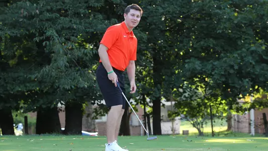 Princeton University men's golf action, Princeton, NJ, September 11 2019.