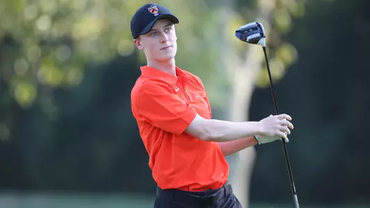 Princeton University men's golf action, Princeton, NJ, September 11 2019.