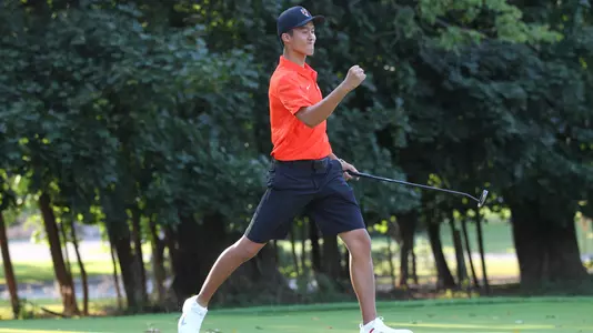 Princeton University men's golf action, Princeton, NJ, September 11 2019.