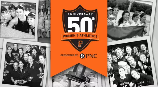 Women's 50 header with logo