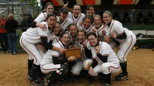 Princeton University softball vs. Harvard, game 2, Ivy League Championship Series, May 3, 2008. Photo by Beverly Schaefer.