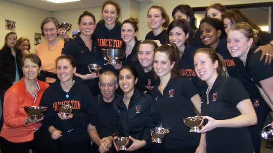 2000s women's squash celebration photo