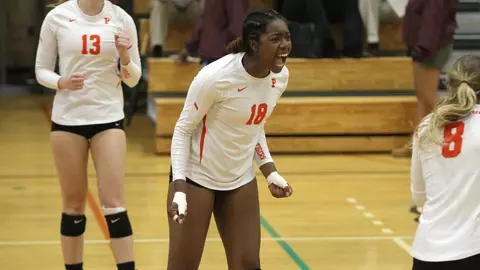 Princeton University women's volleyball vs. Columbia, Princeton, NJ, October 9, 2015.