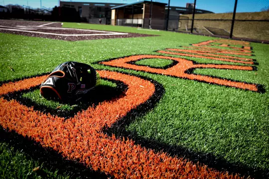 Scenic view of Princeton's softball field